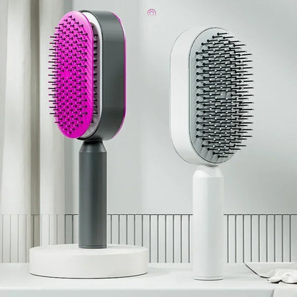 Selbstreinigende Massage-Haarbürste mit Ein-Klick-Reinigung