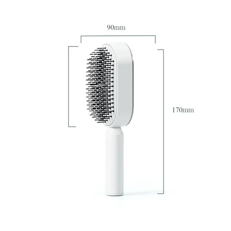 Selbstreinigende Massage-Haarbürste mit Ein-Klick-Reinigung